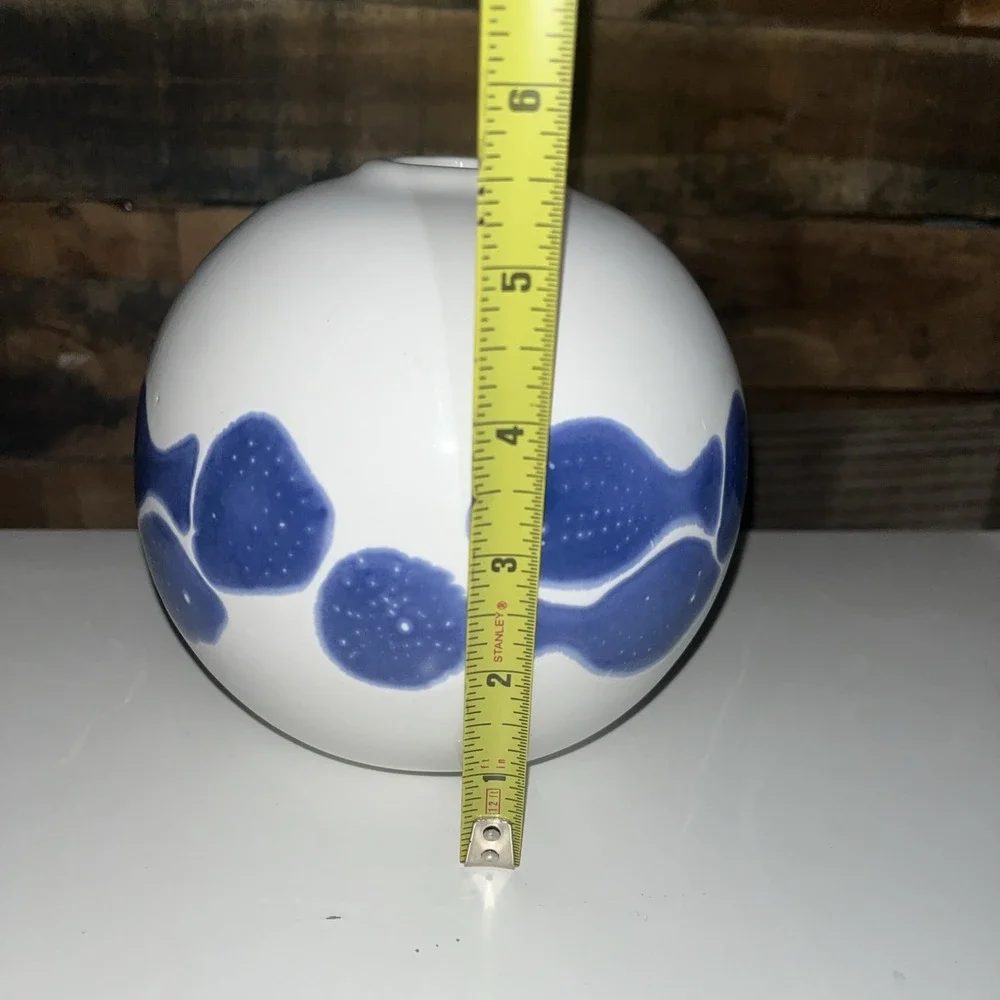 Viva By Vietri Santorini Fish Vase Decorative Accents Playful Modern‎ Round Ball